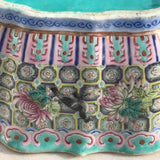 Qing Dynasty Chinese Lobed Rectangular Bowl - Side Detail View - 10