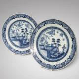 Pair of 18th Century Chinese Blue & White Plates - Main View - 1