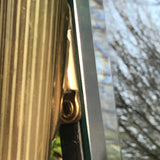 Mid Century Oval Brass Cheval Mirror - Detail View - 4