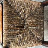 Pair of Elm & Ash Country Chairs - Detail View of Rush Seat - 5