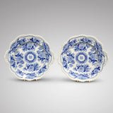 Pair of Ridgway Blue & White Fluted Edged Dishes - Main View - 1