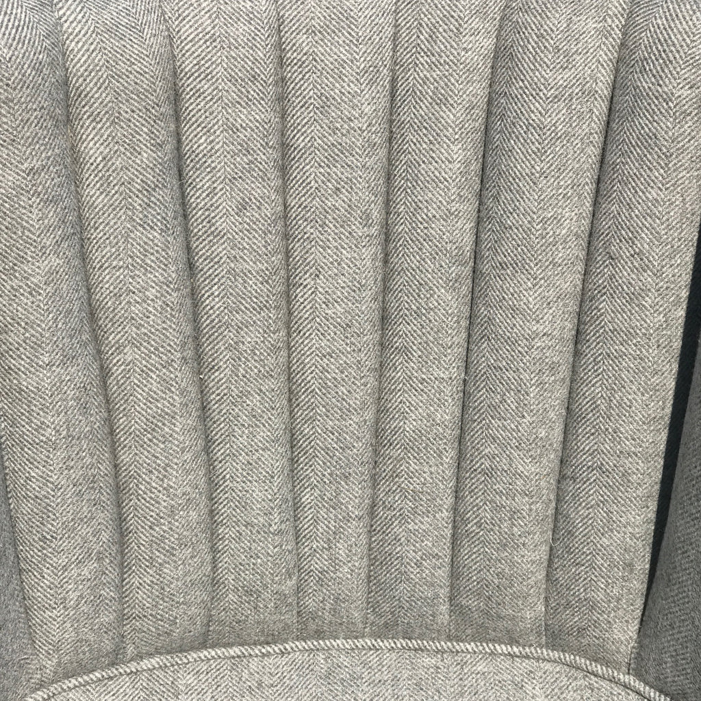 Edwardian Barrel Back Armchair - Upholstery Detail View - 5