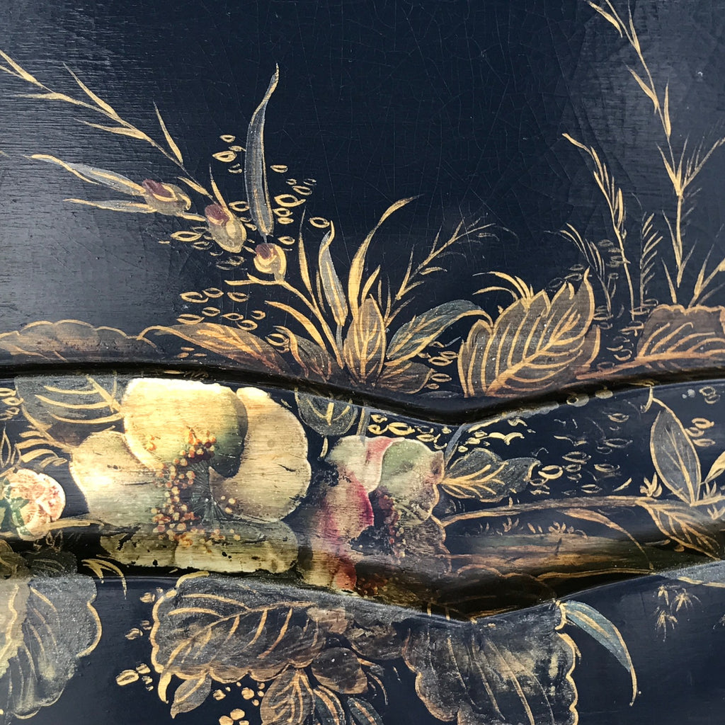 Large Victorian Double Rimmed Papier Mache Tray - Detail View - 7