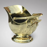 19th Century Helmet Shaped Brass Coal Scuttle - Main View - 2