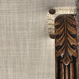 19th Century Open Armchair in the 18th Century Style - Carving & Fabric Detail -4