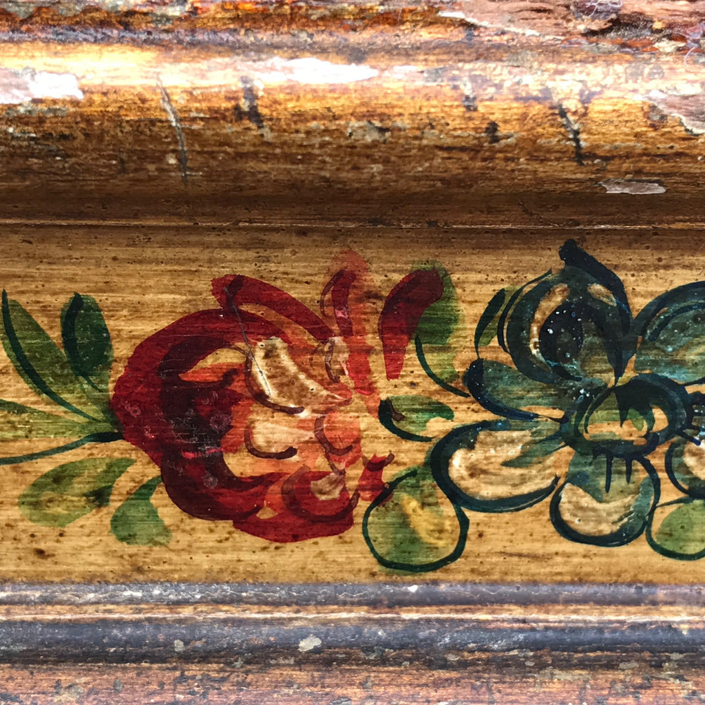 19th Century Stool in Original Paint - Detail View of Painted Frieze - 5