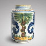 18th Century Italian Tin Glazed Dry Drug Jar - Main View - 1