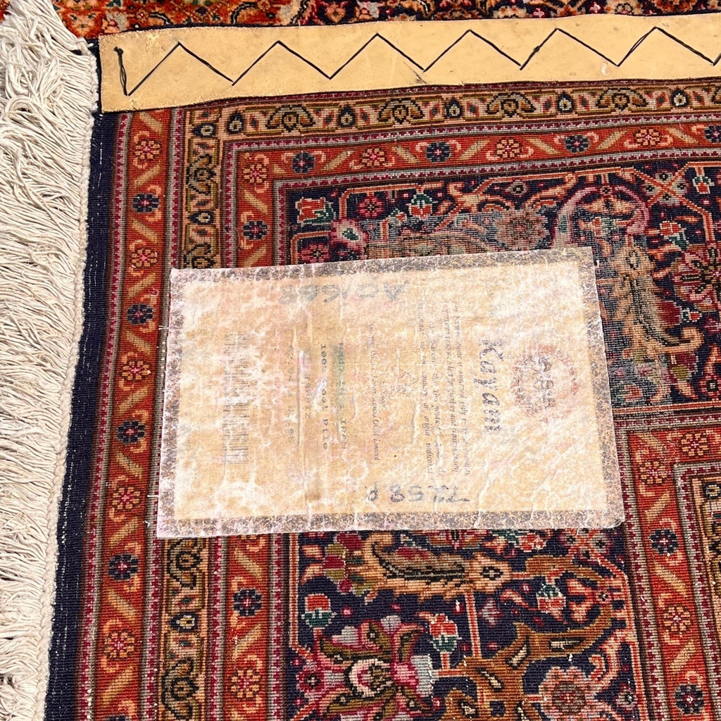 Stunning Large Pure Wool Tabriz Carpet -  5