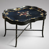 19th Century Papier-Mache Tray on Later Stand - Main View - 1