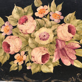 19th Century Rose Painted Toleware Tray - Detail View - 2