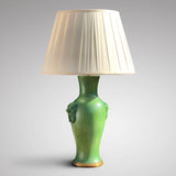 Pair of Green Ceramic Table Lamps - Main View - 2