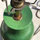 Pair of Green Ceramic Table Lamps - Detail View - 8
