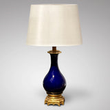 Cobalt Blue Porcelain & Ormolu Table Lamp - Main View - 1