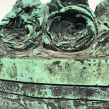 19th Century Bronze Sculpture of Vase of Roses - Detail View - 7