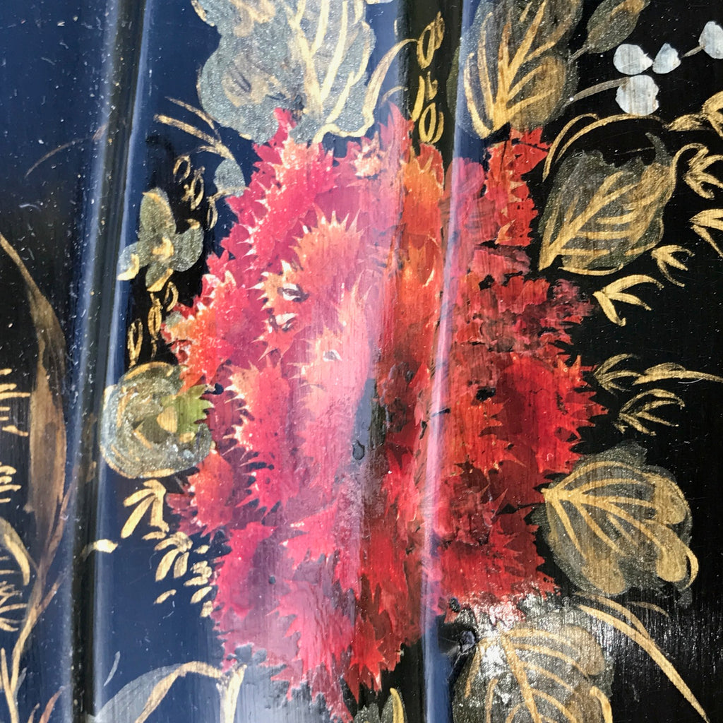 Large Victorian Double Rimmed Papier Mache Tray - Detail View - 4