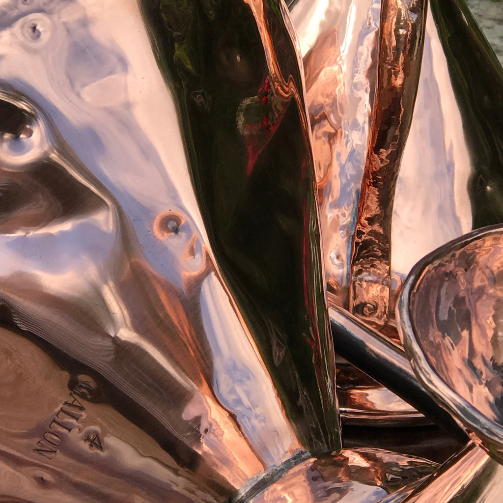 Set of 5 Victorian Copper Harvest Measures - Detail View - 4