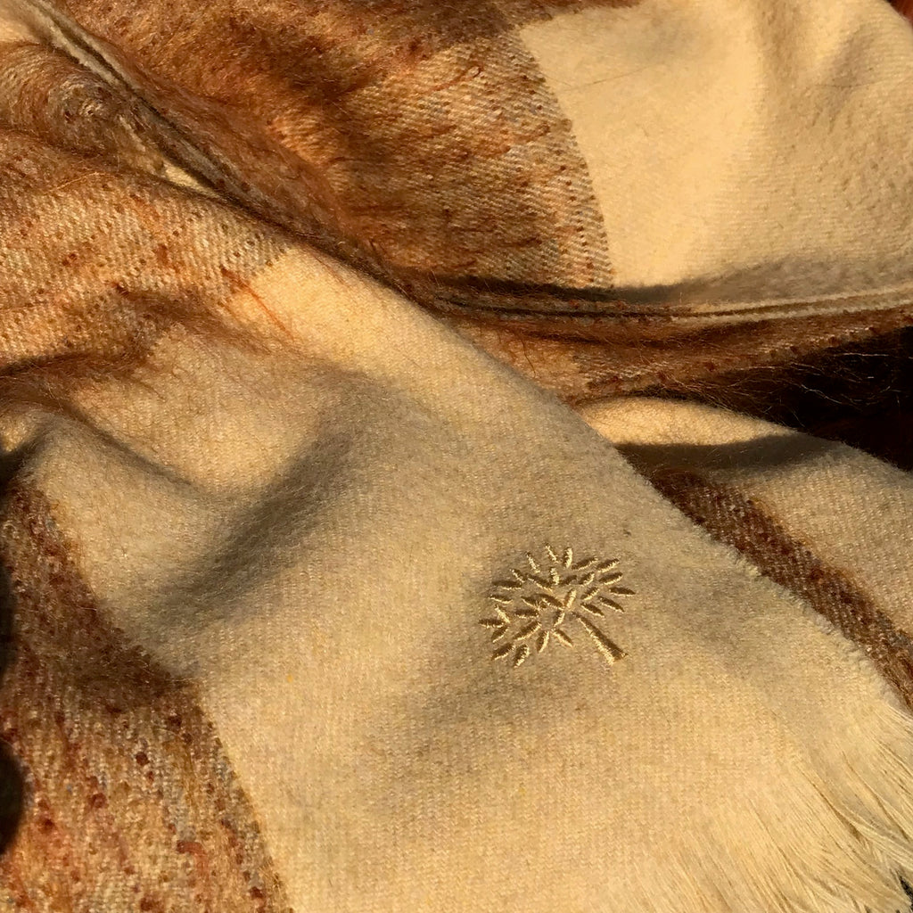Enormous Mulberry Mohair Throw/Blanket - Detail View - 3