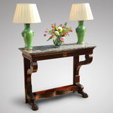 19th Century Mahogany Marble Topped Console Table - Main View - 1