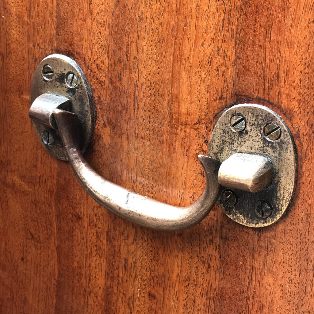 19th Century Camphor Wood Campaign Chest - Brass Handle Detail View - 7