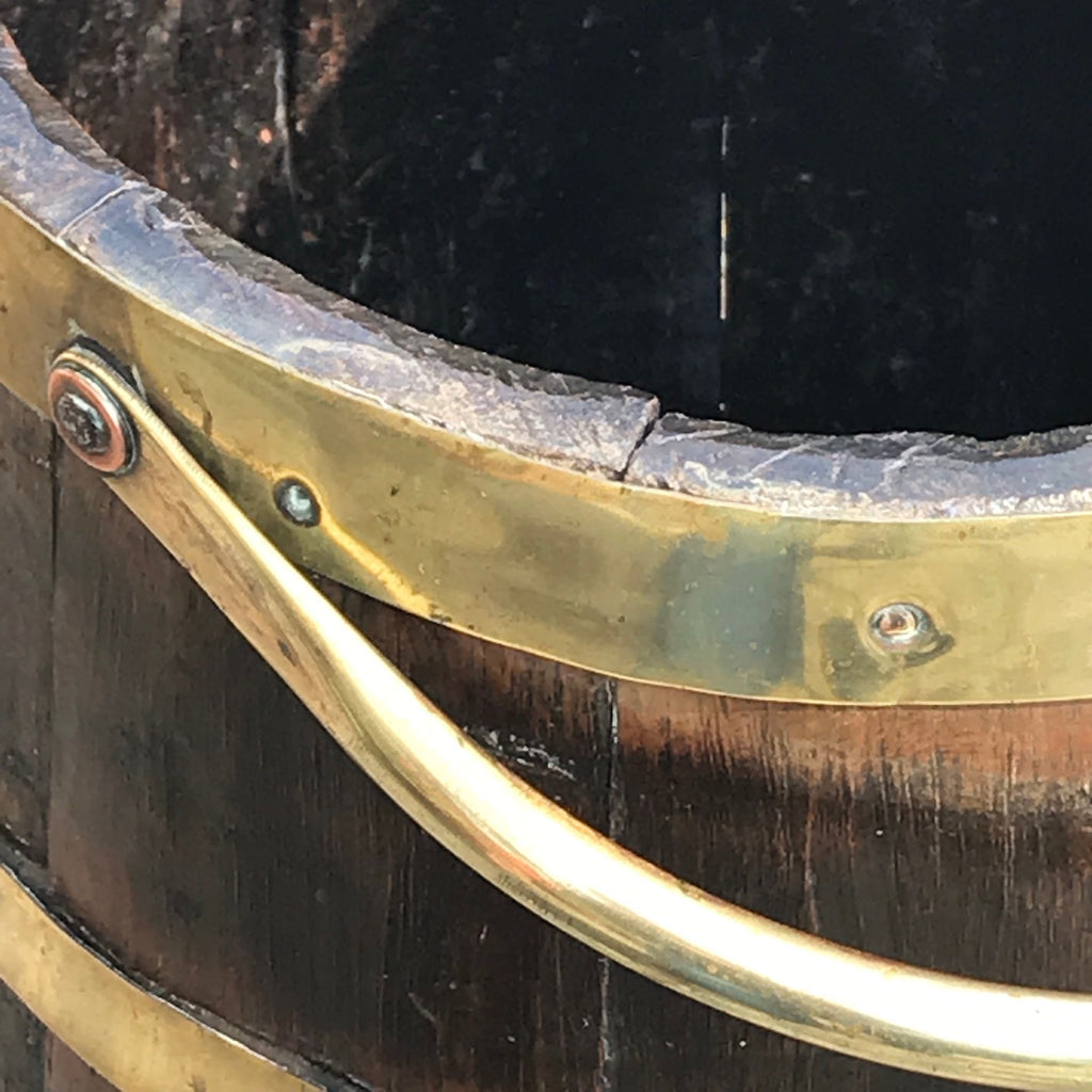 19th Century Oak Coopered Barrel - Detail View - 2