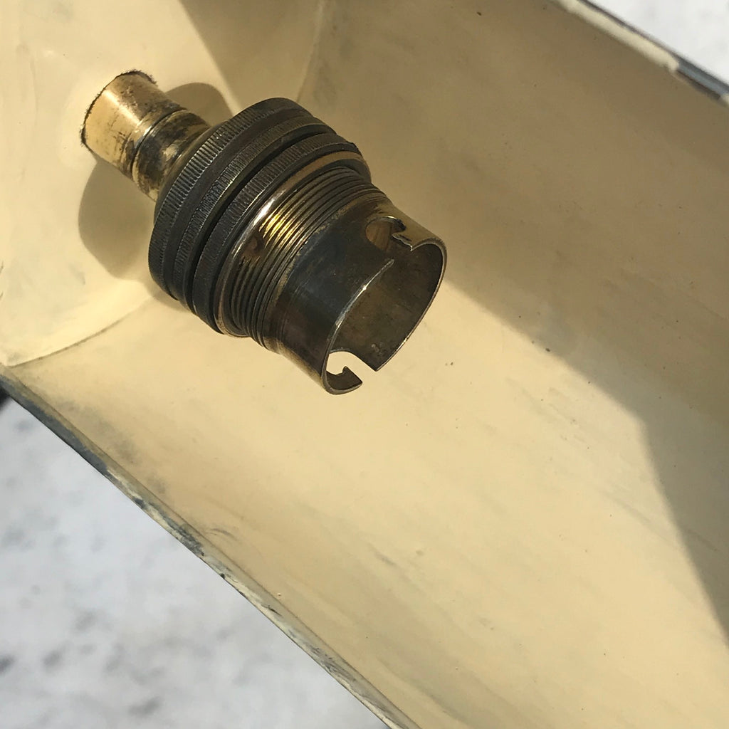Early 20th Century Adjustable  Brass Desk Lamp - Detail View - 5