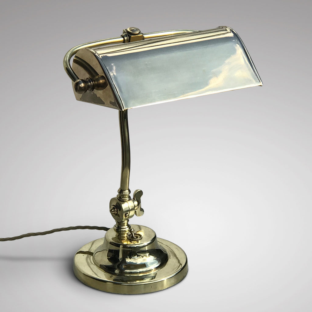1920's Adjustable Brass Desk Lamp - Main View - 1
