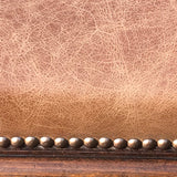 19th Century Beech Leather Topped Stool - Detail View - 3