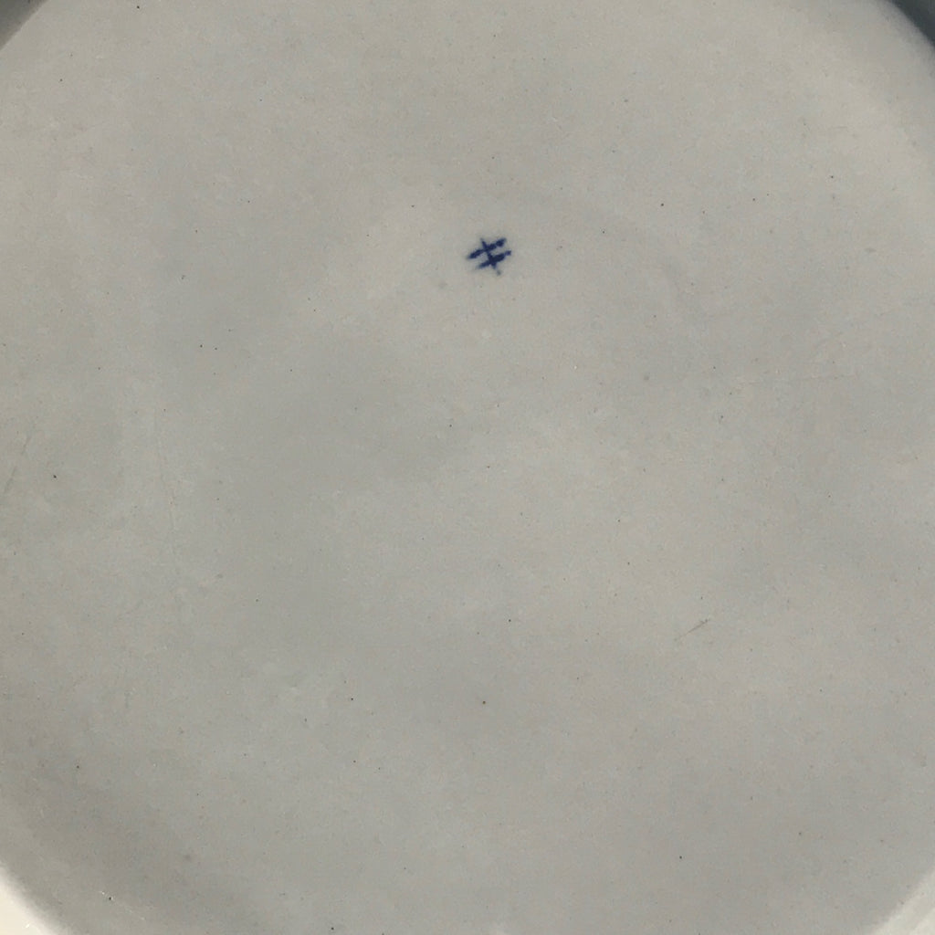 Pair of early 19th Century Wedgwood blue & white plates - Back detail view - 3