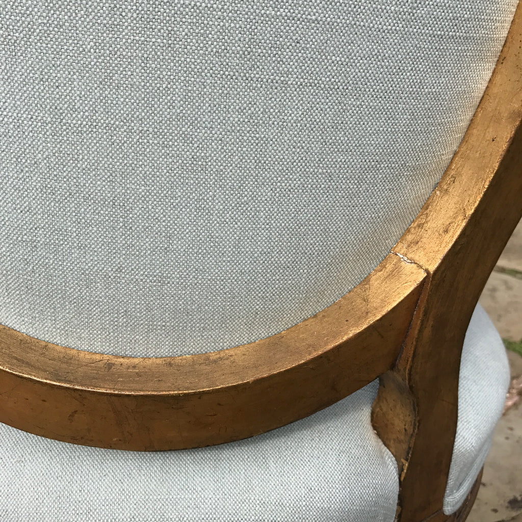 19th Century French Giltwood Armchair - Back Detail View - 5