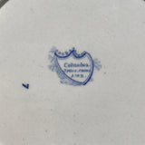 Pair of Ridgway Blue & White Edged Dishes - Detail Back View - 4