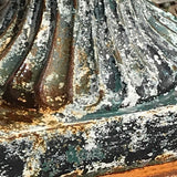 Pair of Victorian Cast Iron Urns on Plinths - Detail View - 5