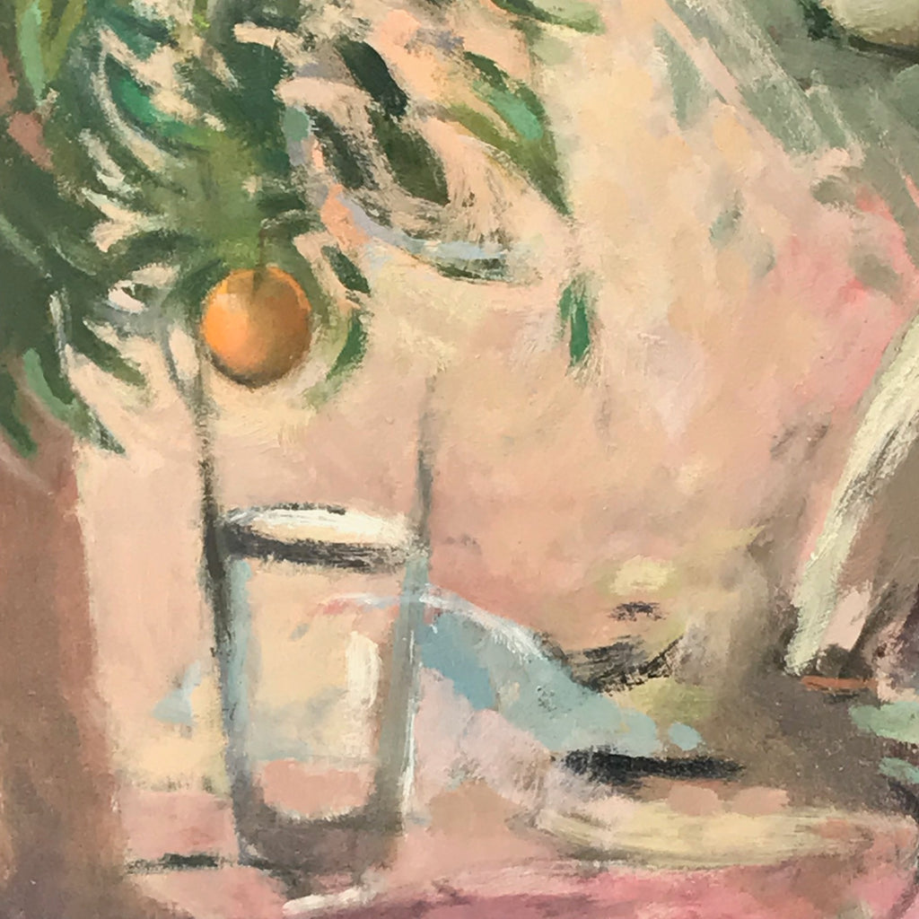 Still Life with Orange Tree - Oil on Board - Detail View - 3