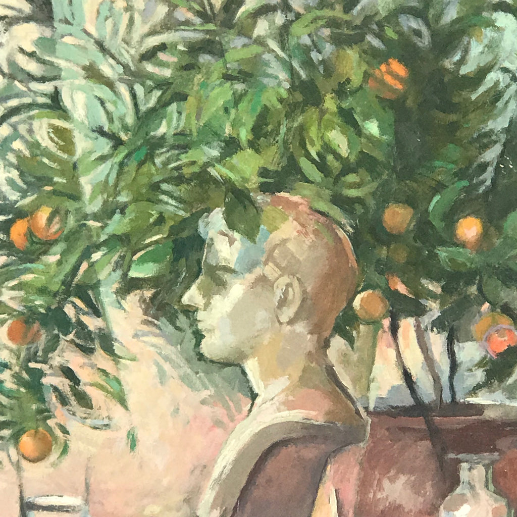 Still Life with Orange Tree - Oil on Board - Detail View - 2