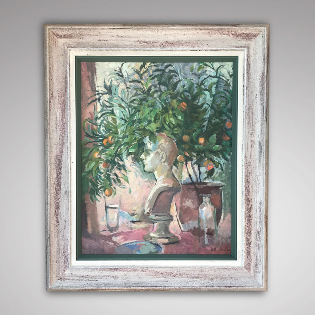 Still Life with Orange Tree - Oil on Board - Main View - 1