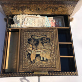 19th Century Chinoiserie Lacquered Sewing Chest - Inside Drawer View - 14