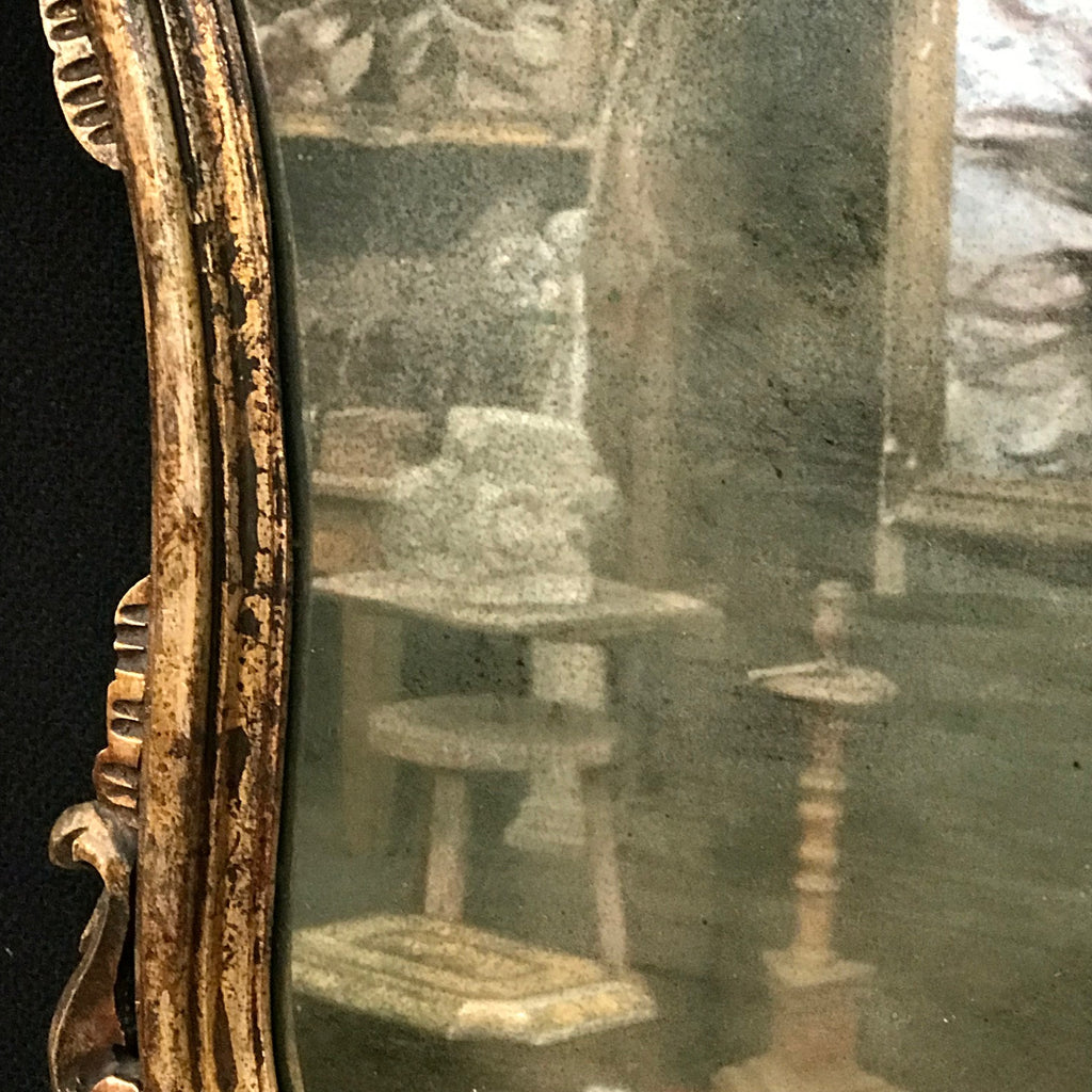 Pair of Early 20th Century Italian Silver Gilt Mirrors - Detail of Mirror Plate - 6
