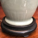19th Century Chinese Celadon Table Lamp - Detail View of Base - 5