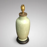 19th Century Chinese CeladonTable Lamp - Main View Without Shade - 2