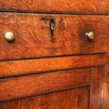Early 19th Century Welsh Oak Bread & Cheese Cupboard - Drawer Detail View - 6