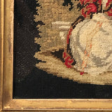 19th Century Needlework Picture in Maple Frame - Detail View - 4