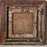 19th Century Needlework Picture in Maple Frame - Back View - 5