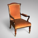 William IV Rosewood Library Chair - Main View - 1