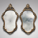 Pair of Early 20th Century Italian Silver Gilt Mirrors - Main View - 1