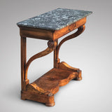 19th Century Walnut Console Table - Side View - 2