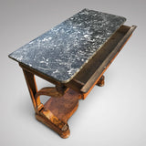 19th Century Walnut Console Table - Top View - 4