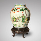 19th Century Chinese Famille Verte Ginger Jar - Main View - 1