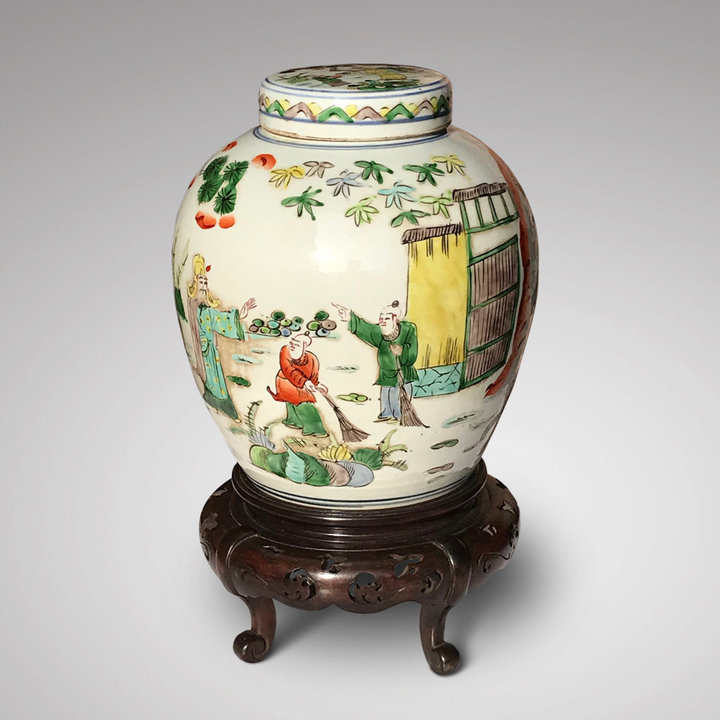 19th Century Chinese Famille Verte Ginger Jar - Main View -2