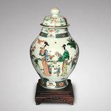 Late 18th/Early 19th Century Chinese Vase with Bud Finial - Front View-1