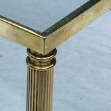 Mid Century Two Tier Brass Coffee Table - Detail View - 3