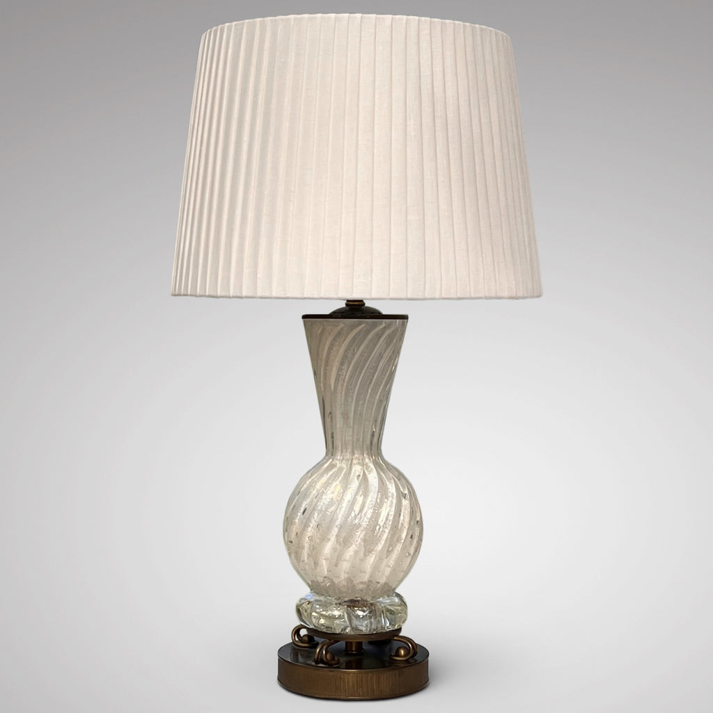 Spectacular Baluster Art Glass Table Lamp - Main View - 1
